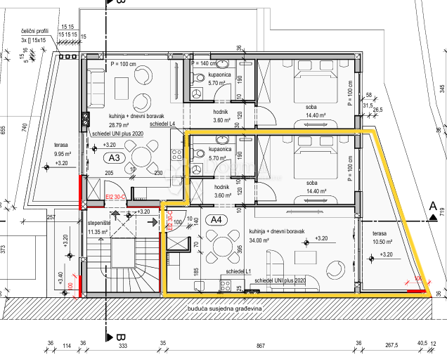 Stanovanje Kanfanar, 62,95m2