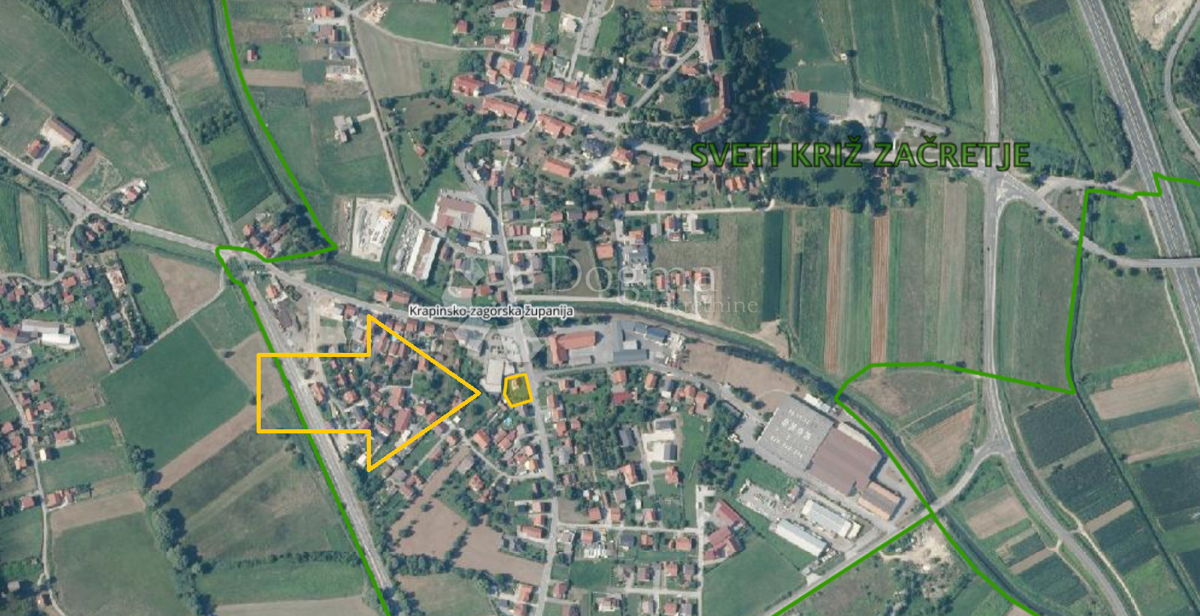 Zazidljivo zemljišče Sveti Križ Začretje, 823m2