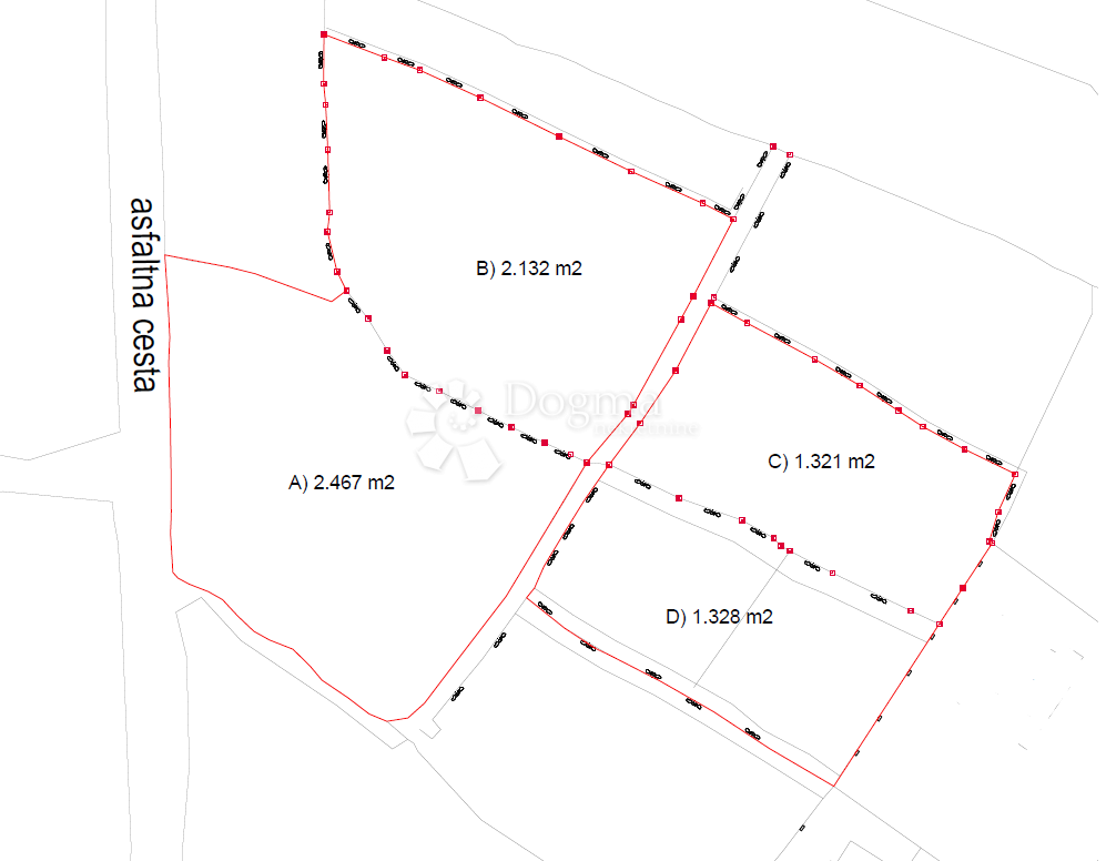 Zazidljivo zemljišče Bilice, Šibenik - Okolica, 2.467m2