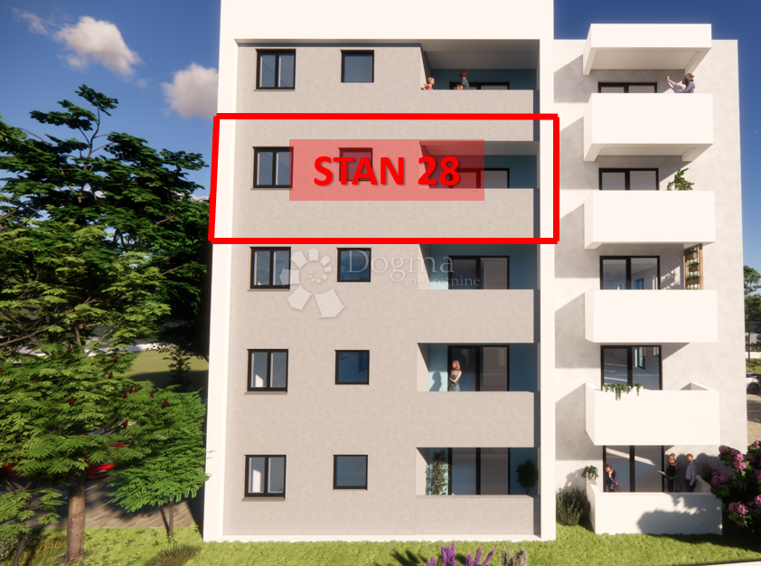 Stanovanje Monvidal, Pula, 54,96m2