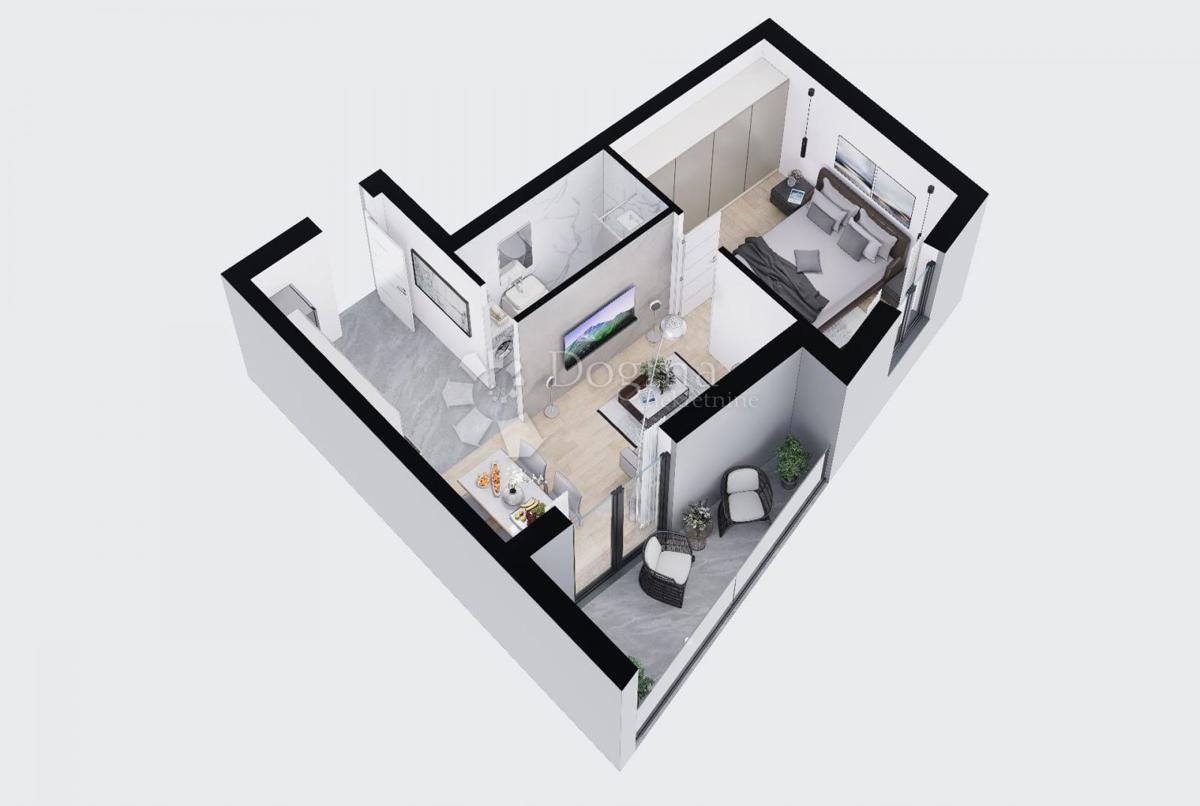 Stanovanje Kaštel Stari, Kaštela, 43,70m2