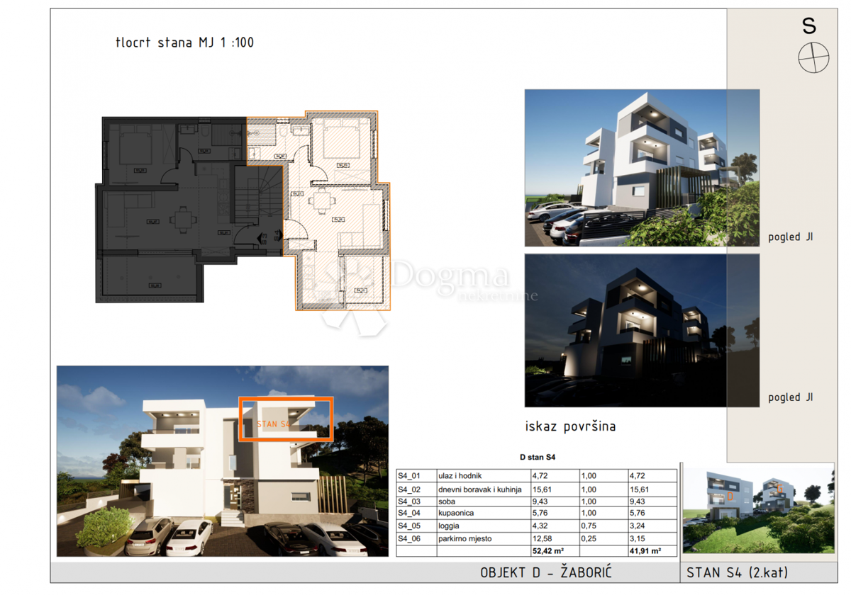 Stanovanje Žaborić, Šibenik - Okolica, 49,05m2
