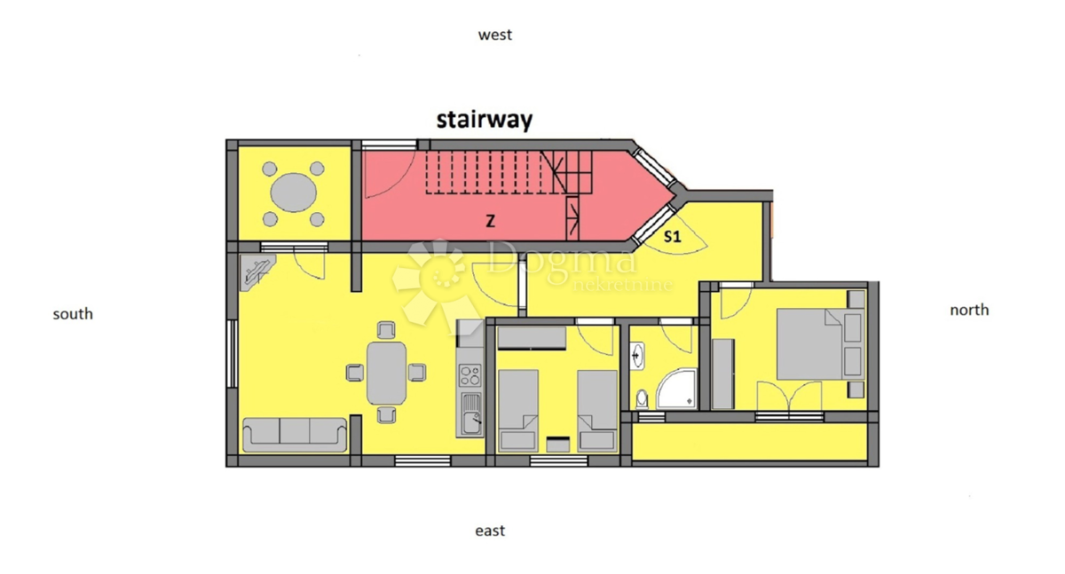 Stanovanje Okrug Gornji, Okrug, 72m2