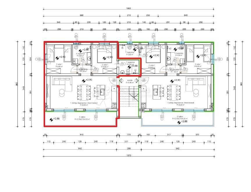 Stanovanje Umag, 63m2