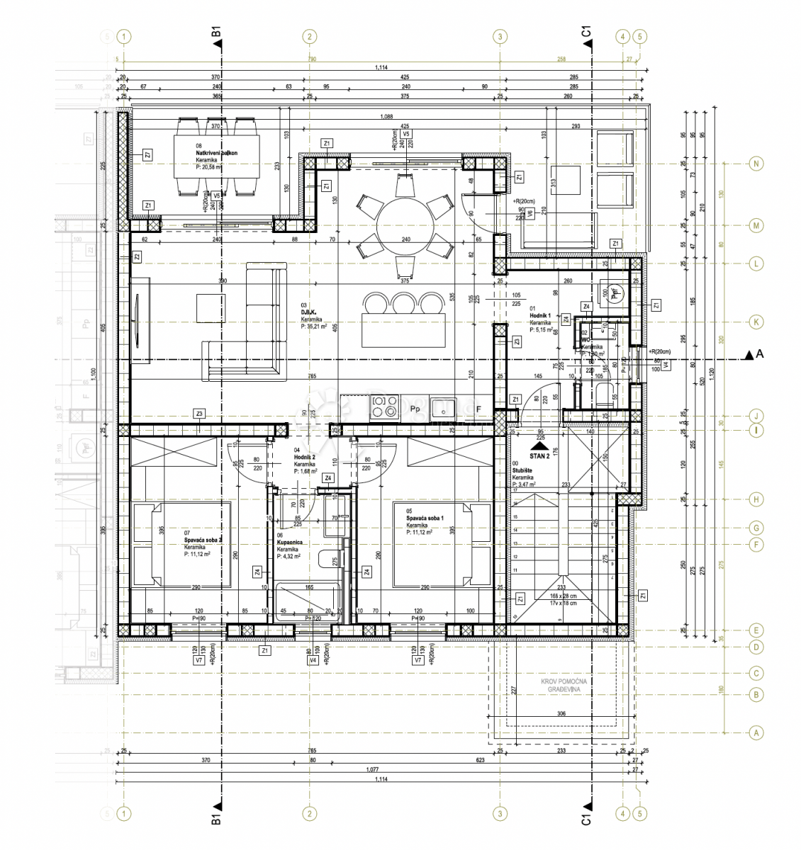 Apartma Krk, 94,39m2