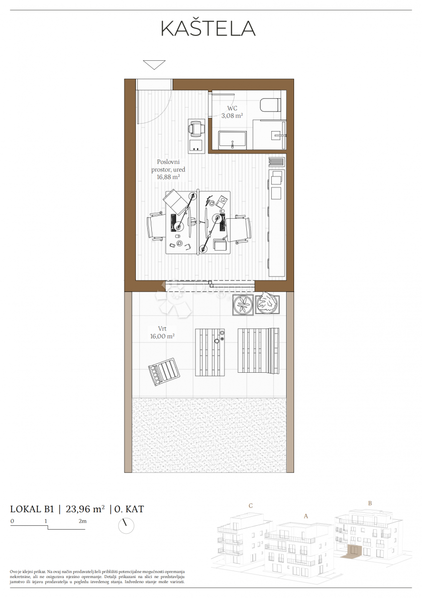 Stanovanje Kaštel Kambelovac, Kaštela, 79,86m2