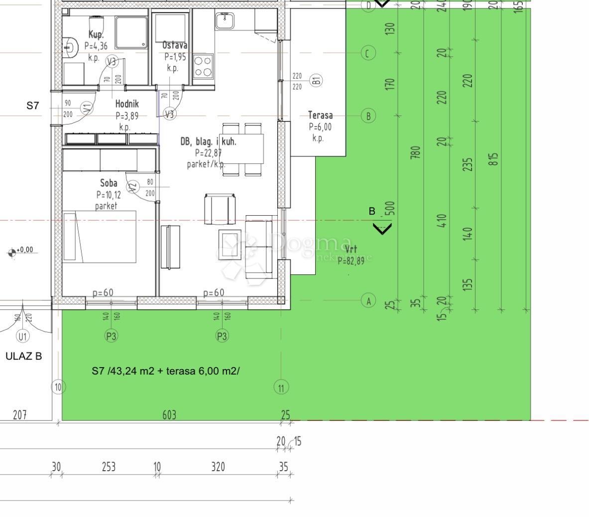 Stanovanje Gradići, Velika Gorica - Okolica, 44,16m2