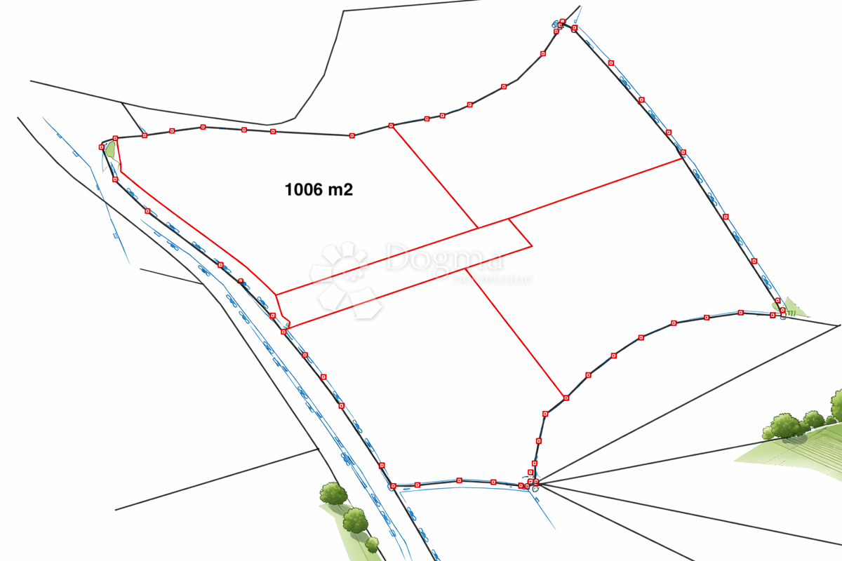 Zazidljivo zemljišče Orbanići, Žminj, 3.000m2