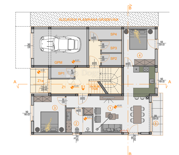 Stanovanje Štinjan, Pula, 66,27m2