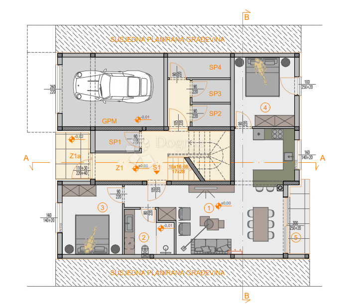Stanovanje Štinjan, Pula, 66,27m2
