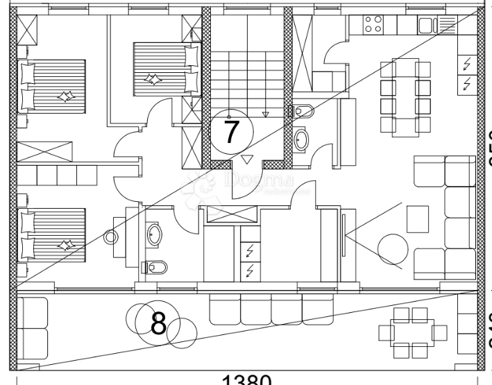 Stanovanje Valmade, Pula, 47,80m2