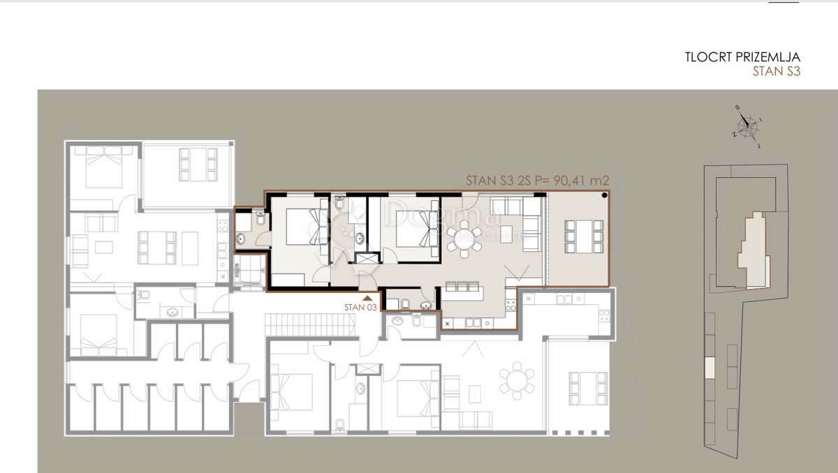Stanovanje Privlaka, 90,41m2