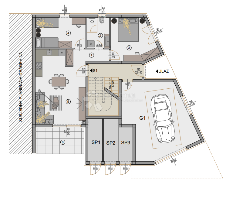 Stanovanje Centar, Pula, 77,88m2