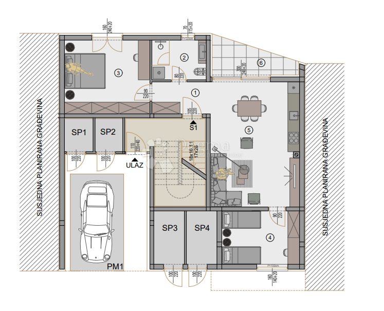 Stanovanje Centar, Pula, 77,88m2
