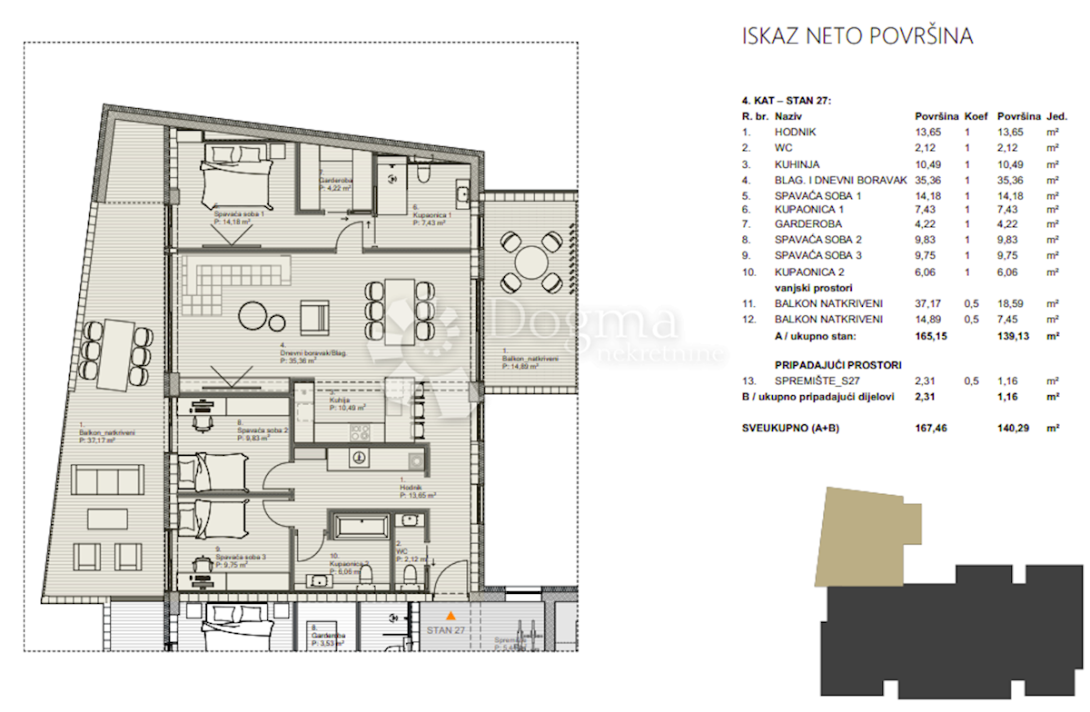 Stanovanje Centar, Varaždin, 139,13m2