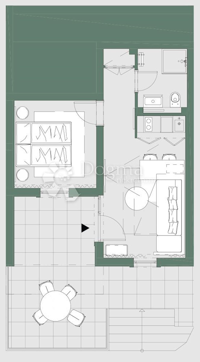 Apartma Kukljica, 49,80m2