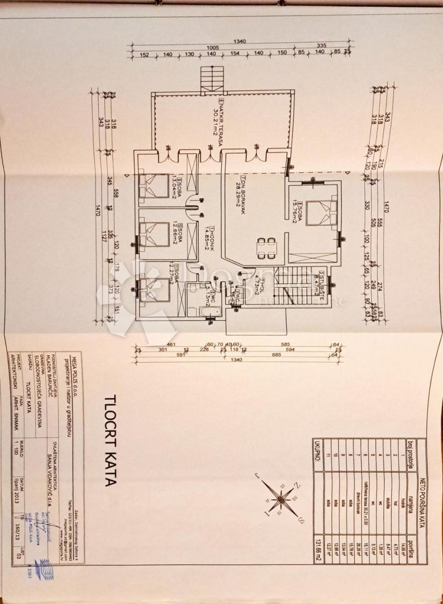 Stanovanje Sukošan, 120m2