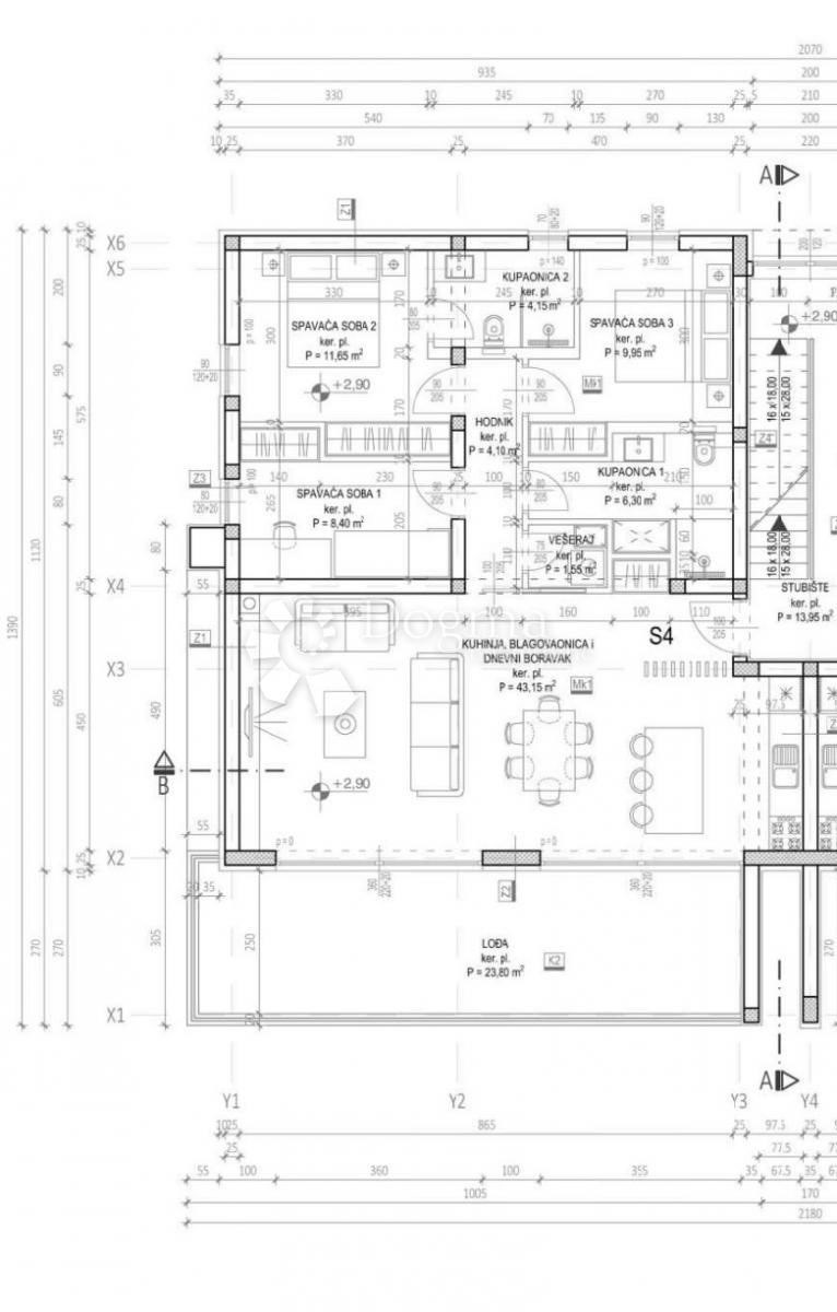 Stanovanje Privlaka, 90m2