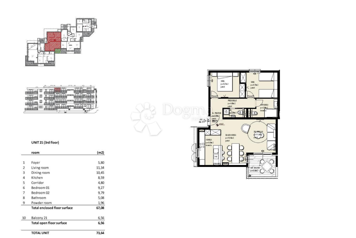 Stanovanje Seget Vranjica, Seget, 45,80m2