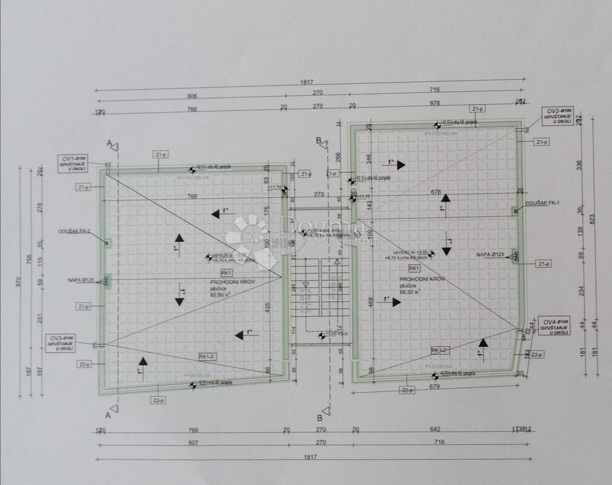 Stanovanje Okrug Gornji, Okrug, 65m2