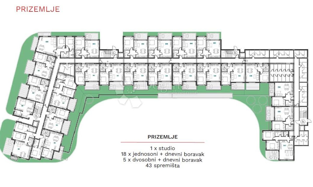 Garsonjera, pritličje, z dvoriščem, novogradnja, Umag