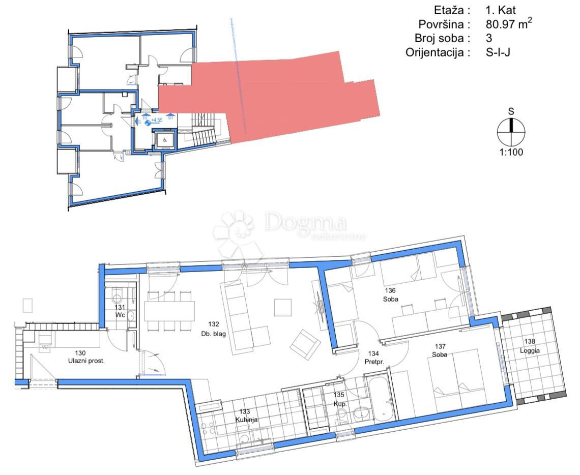 Stanovanje Trešnjevka, Trešnjevka - Sjever, 62,97m2