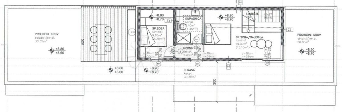 Stanovanje Povljana, 49,30m2