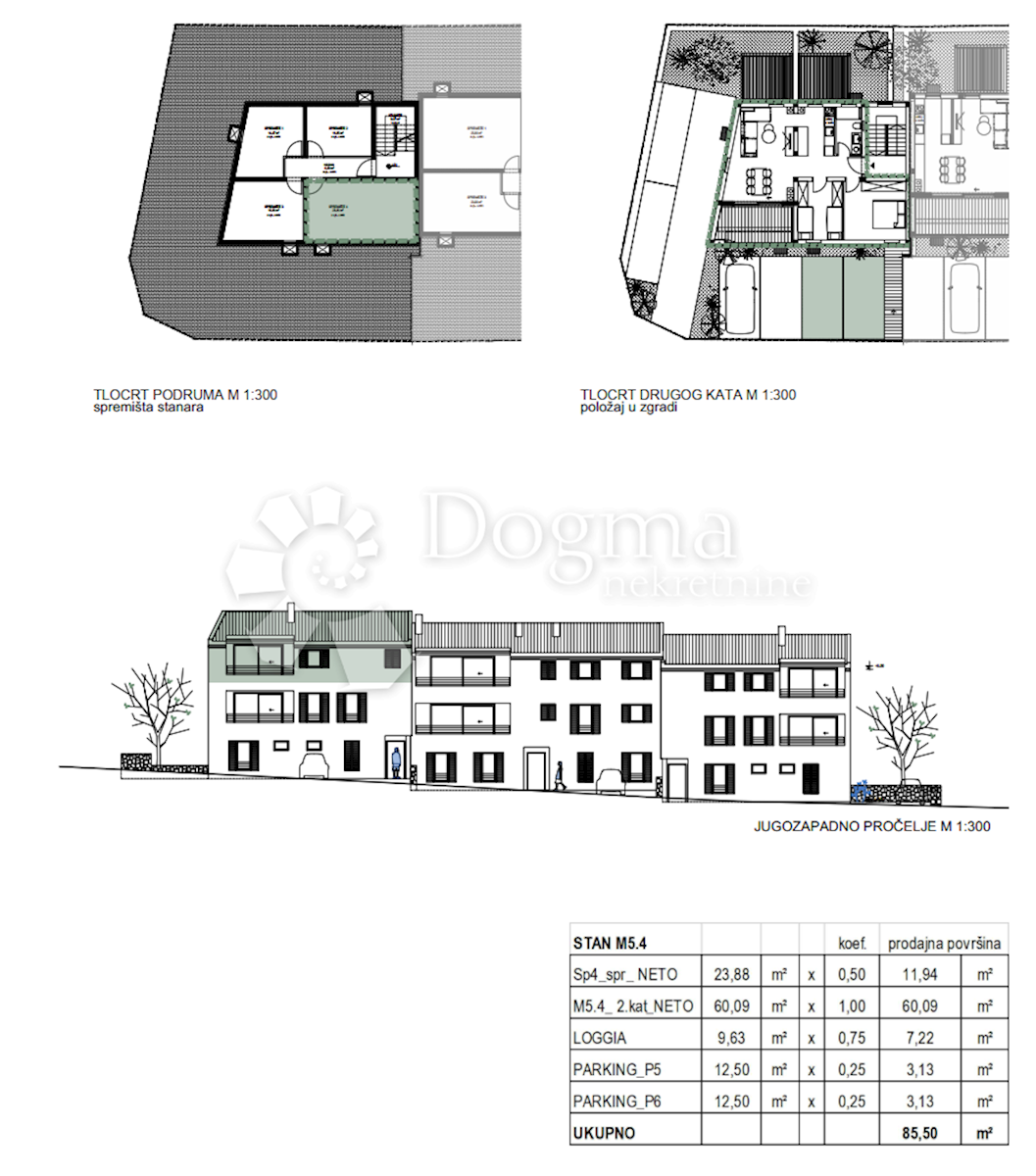 Apartma Cres, 45,69m2