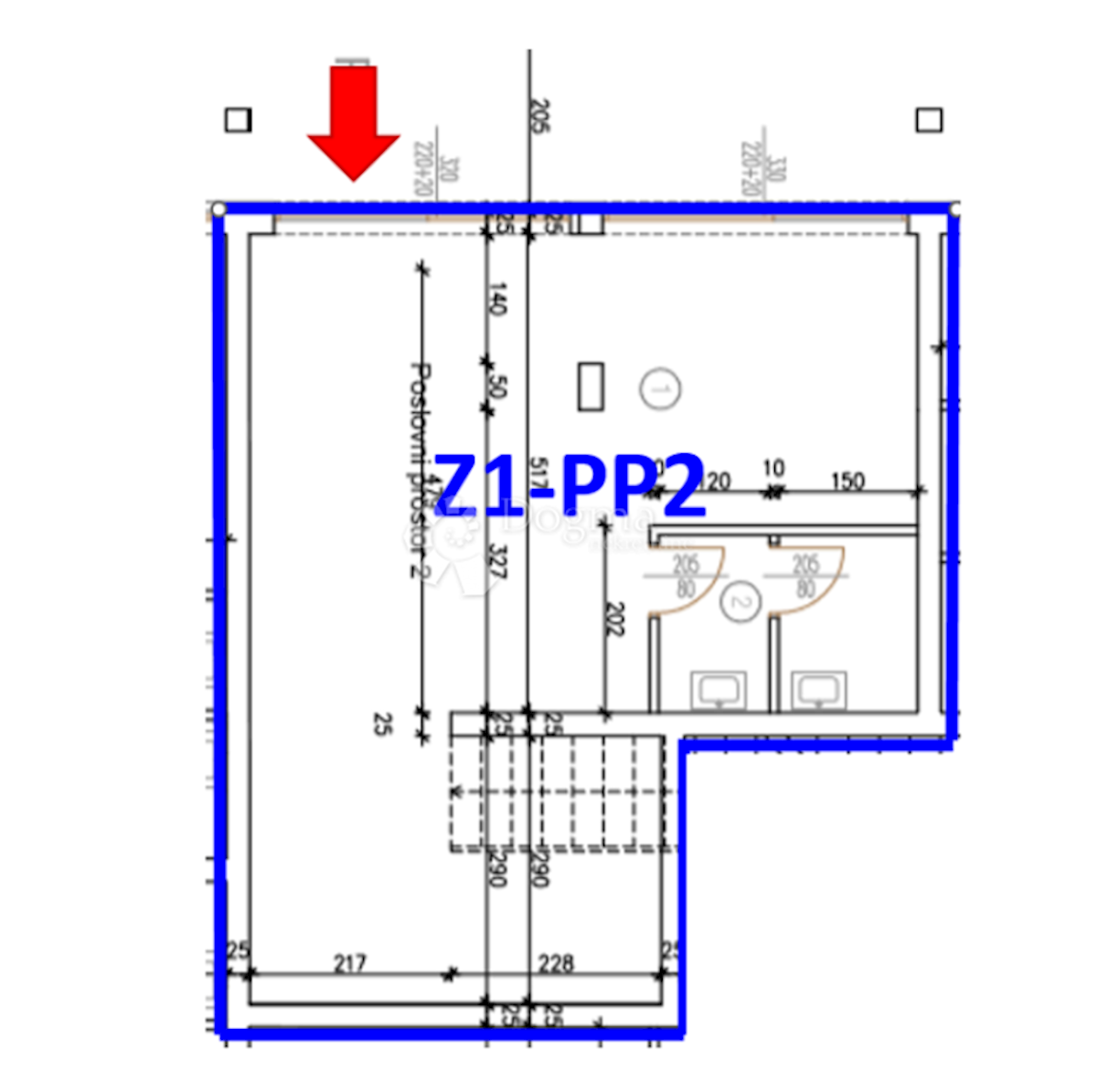 Z1/PP2 POSLOVNI PROSTOR V NOVEM STANOVANJSKEM KOMPLEKSU - ODLIČNO!