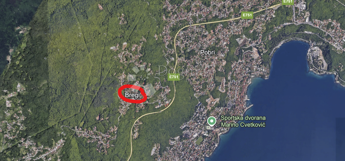 Zemljišče Bregi, Matulji, 851m2