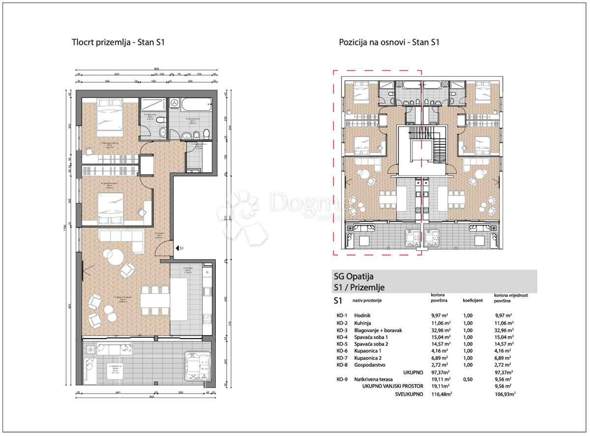 Stanovanje Opatija - Centar, Opatija, 116,48m2