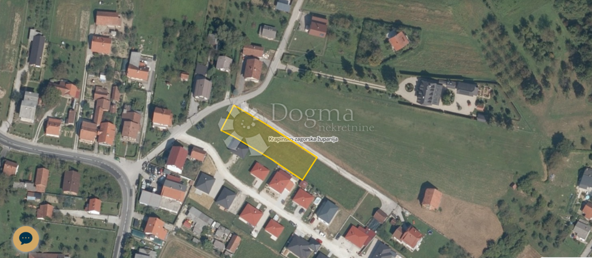 Zazidljivo zemljišče Oroslavje, 1.266m2