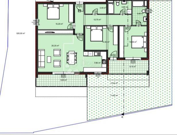Stanovanje Makarska, 13.610m2