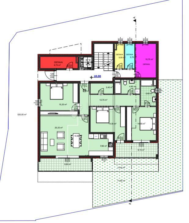 Stanovanje Makarska, 13.610m2