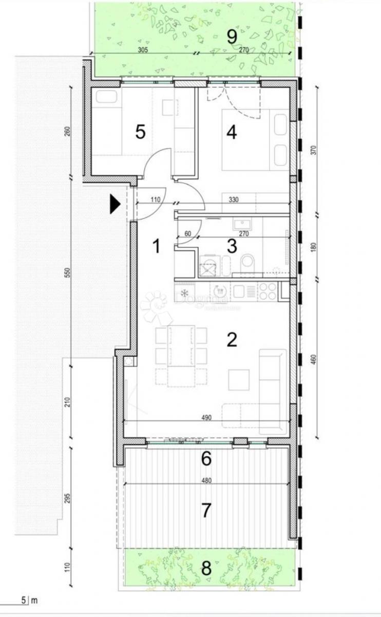 Apartma Gajac, Novalja, 168m2