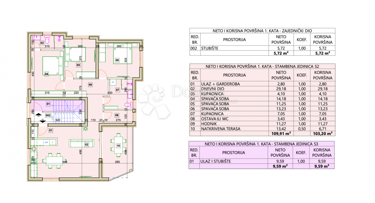 Stanovanje Vodice, 103,20m2