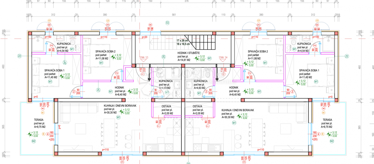 Stanovanje Vodice, 77,34m2