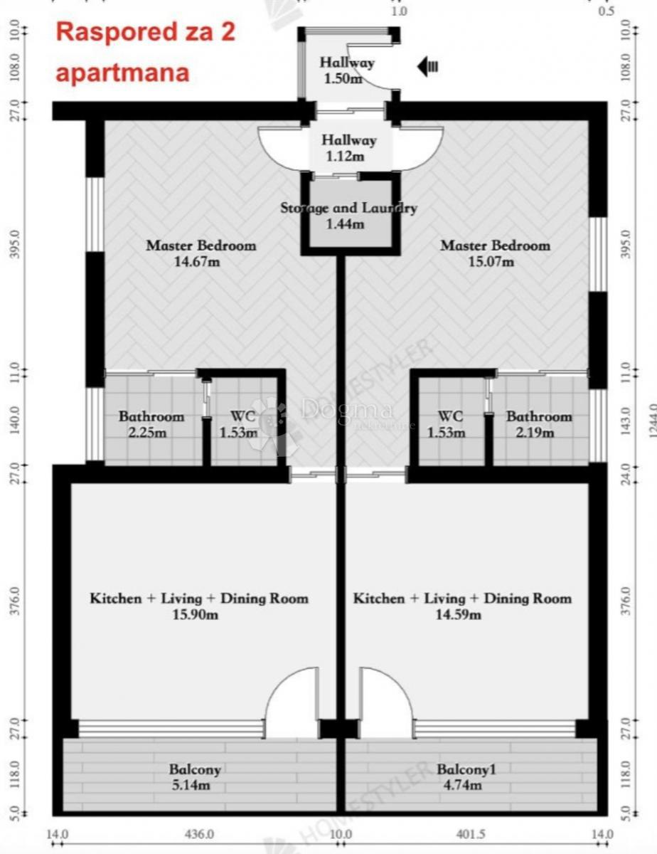 Stanovanje Kaštel Stari, Kaštela, 82m2