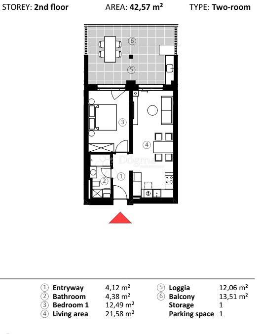 Stanovanje Umag, 66,90m2