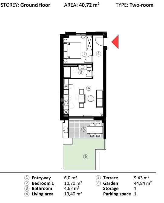 Stanovanje Umag, 66,90m2