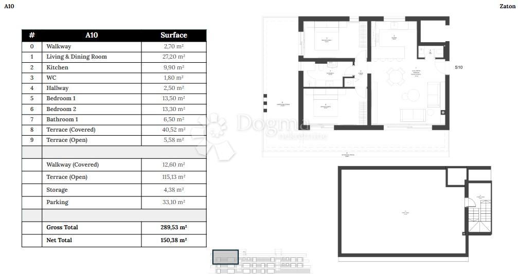 Stanovanje Zaton, Nin, 150,38m2