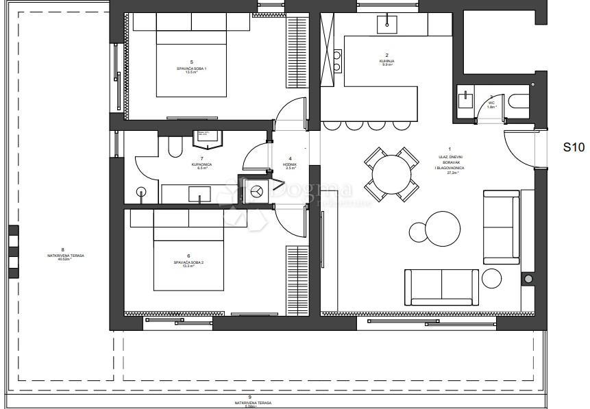 Stanovanje Zaton, Nin, 150,38m2