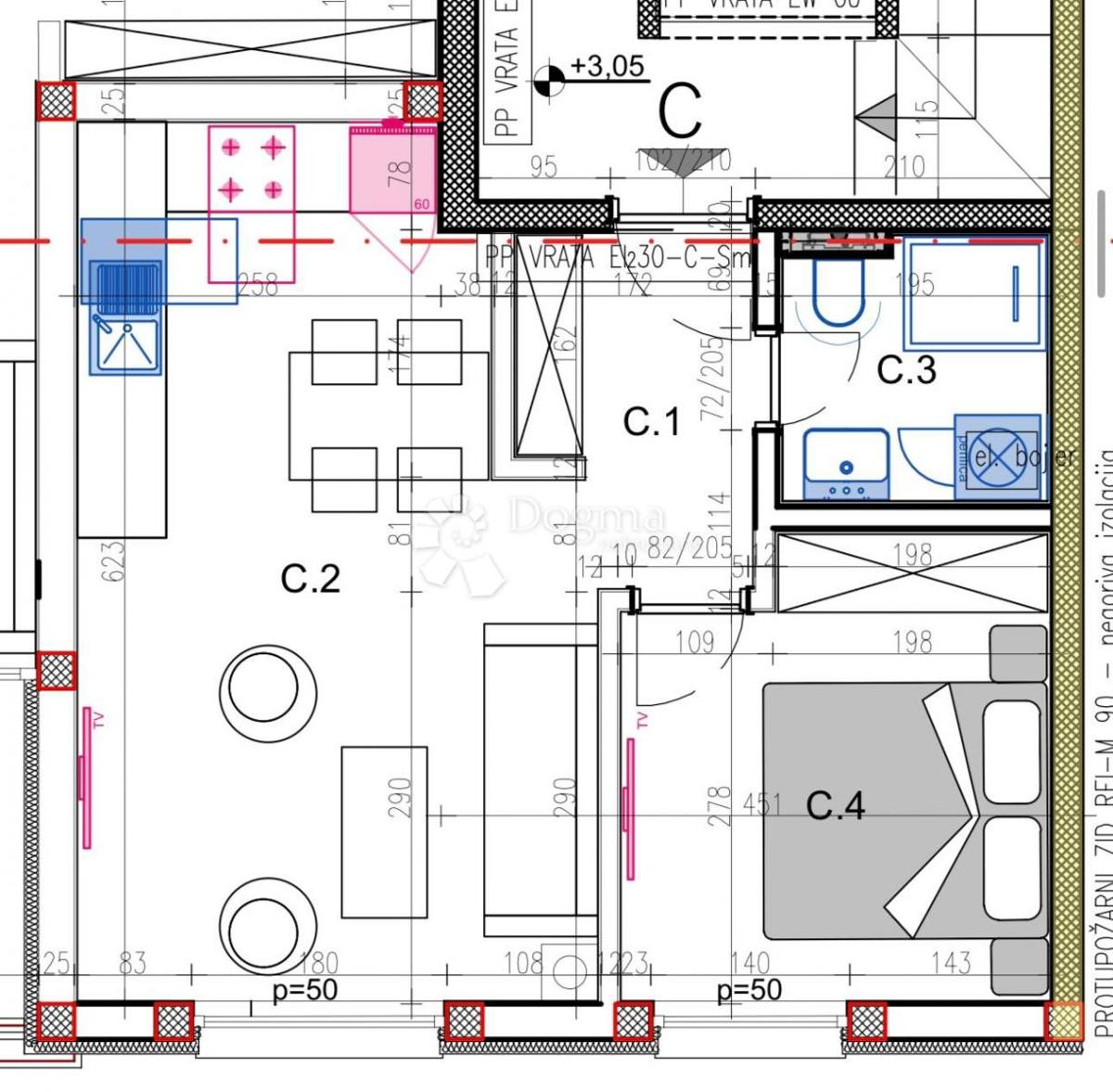 Stanovanje Veli vrh, Pula, 113,11m2