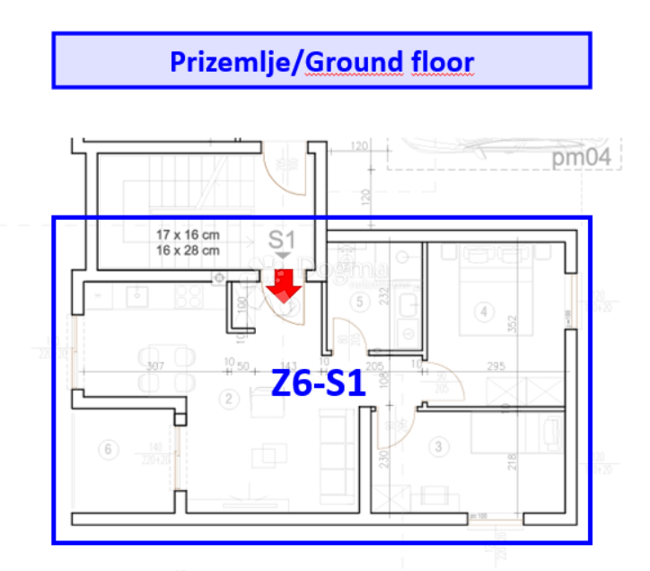 Z6/S1, NOV POSLOVNO STANOVANJSKI KOMPLEKS VELI VRH - stanovanje