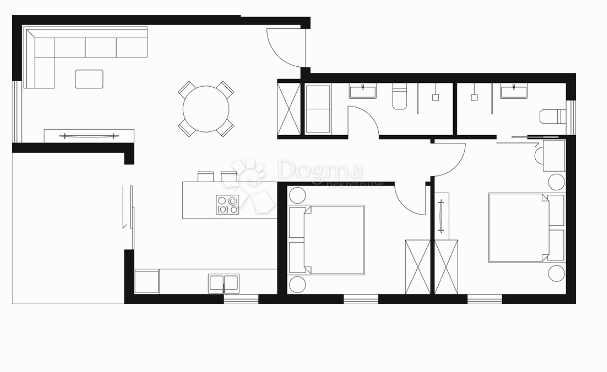 Stanovanje Peroj, Vodnjan, 77,60m2