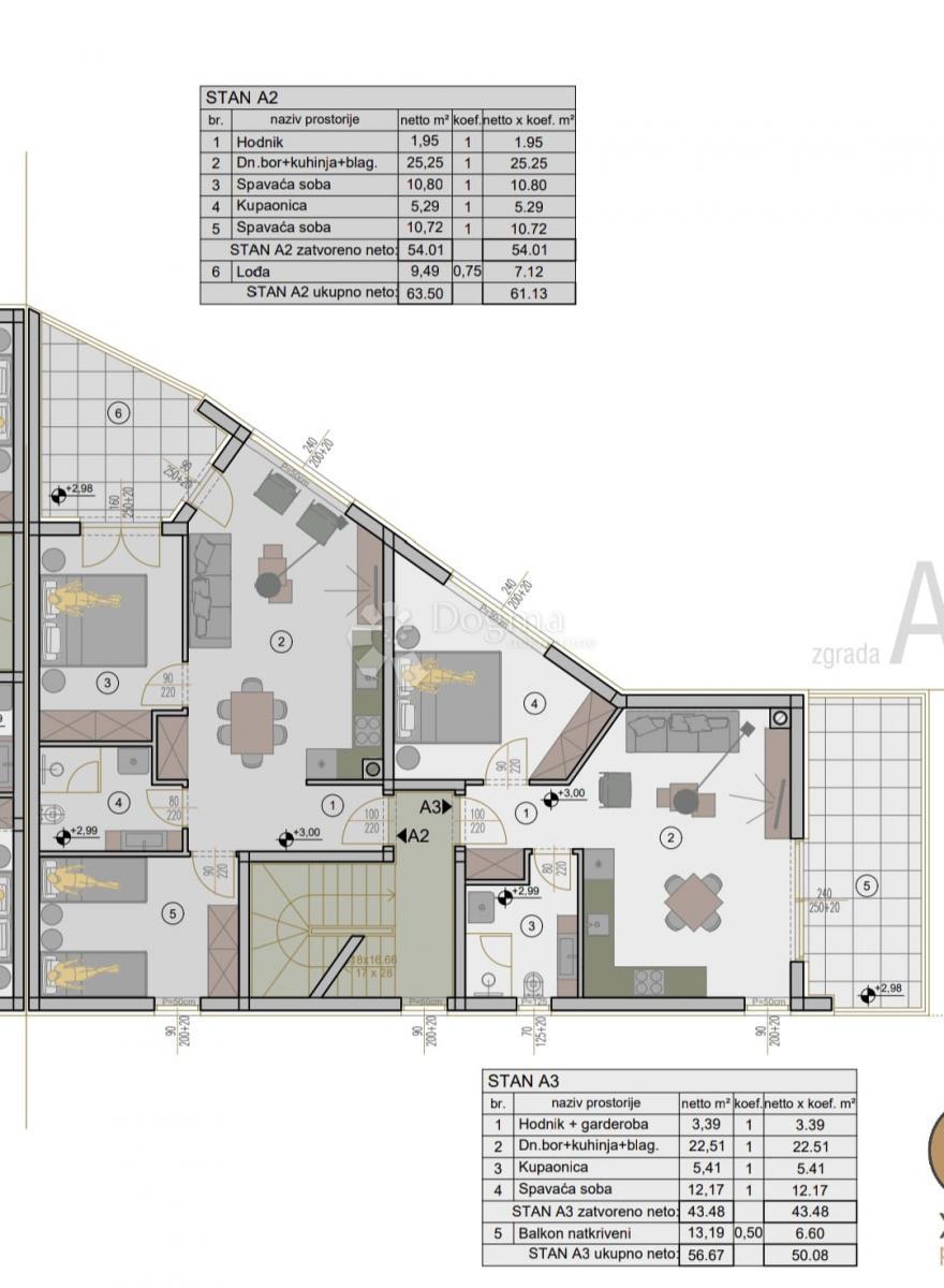Stanovanje Valdebek, Pula, 78,99m2