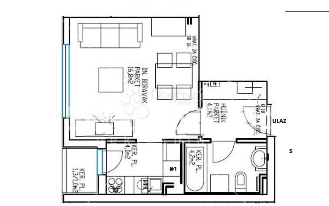 Stanovanje Črnomerec, 30,64m2