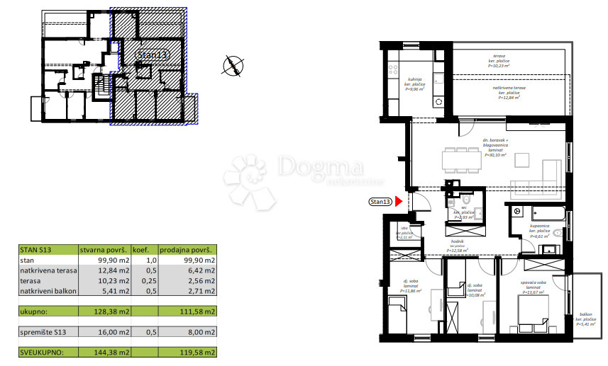Stanovanje Novi Marof, 61,98m2