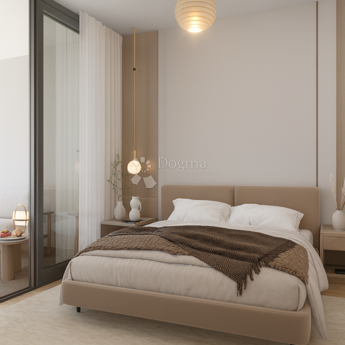 Moderno stanovanje 99 m² v 2. nadstropju s 3 balkoni in pogledom na zelenje, novogradnja Kaštel Stari