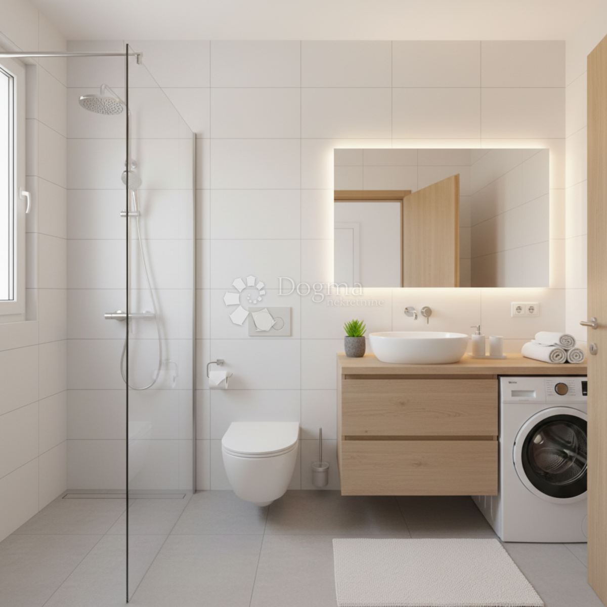 Moderno stanovanje 99 m² v 2. nadstropju s 3 balkoni in pogledom na zelenje, novogradnja Kaštel Stari